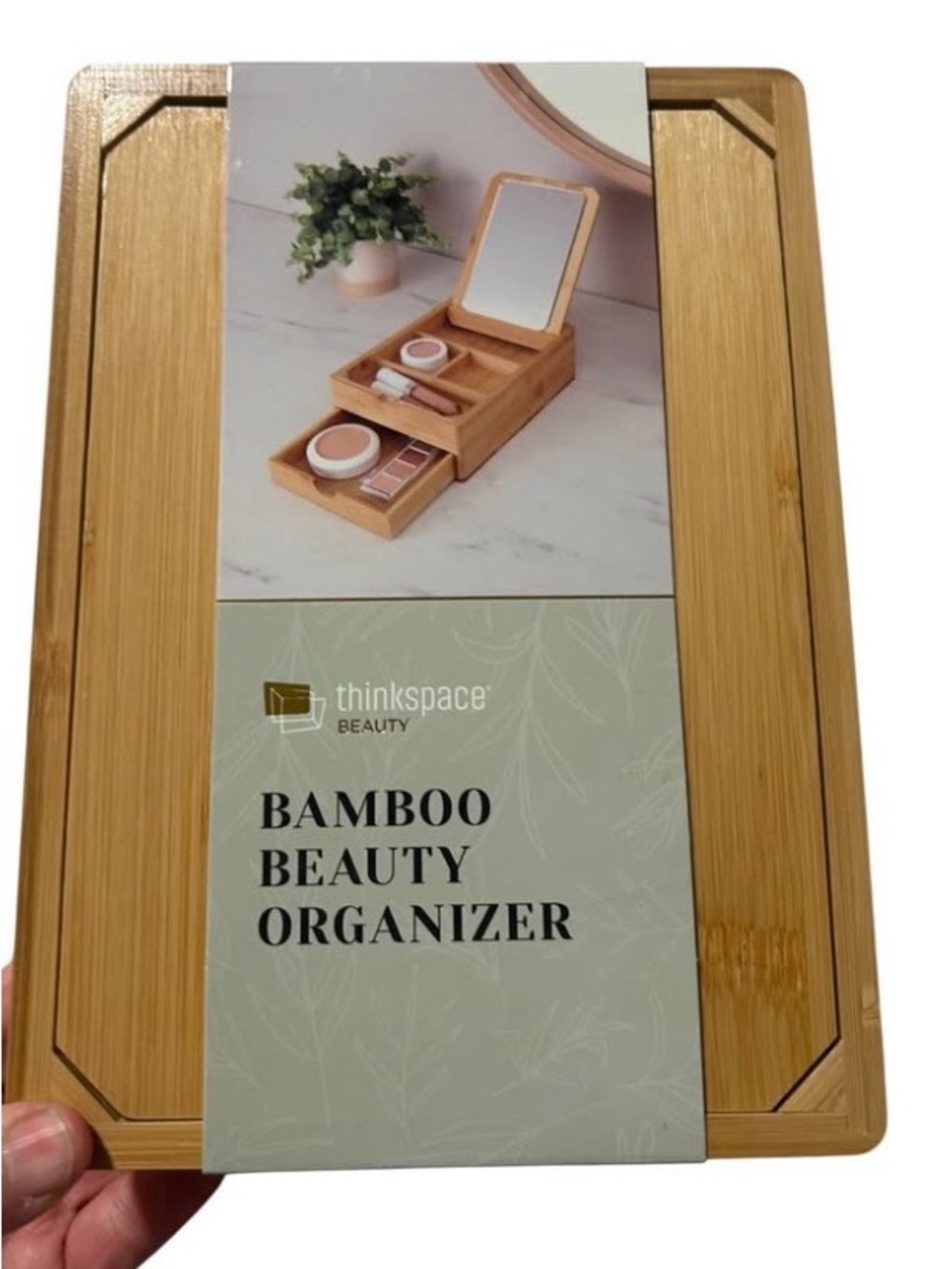 Bamboo Beauty Organizer - Natural Bamboo